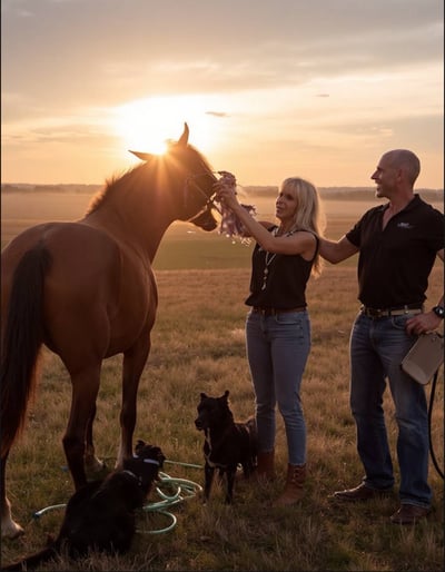 HorseLoveSunset
